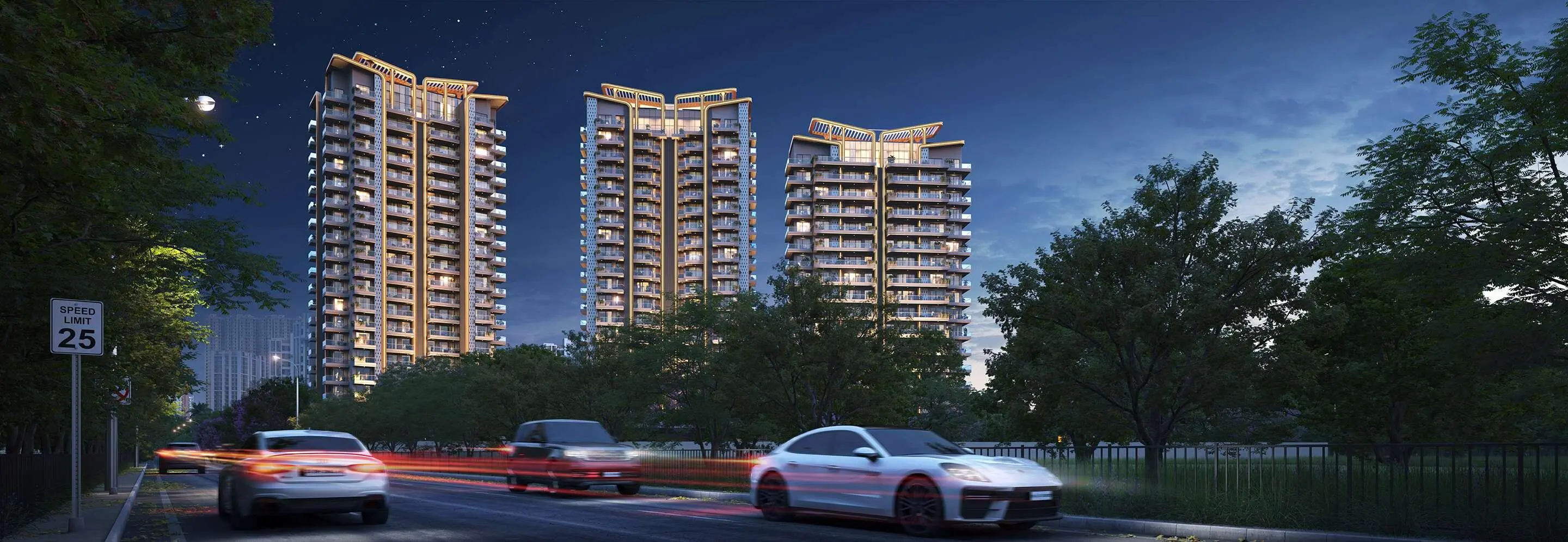 Northwind Estates — Night Street View